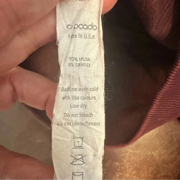 Avocado ribbed maroon leggings size XS/S - Picture 6 of 7
